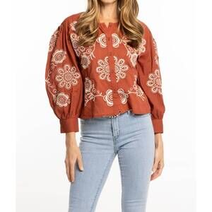 NEW BINDU egla blouse in terracotta